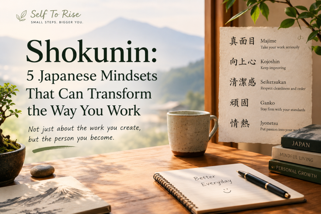 Shokunin Japanese philosophy and five mindsets for personal growth